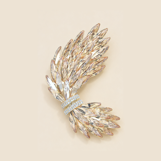 Crystal Brooches for Coats, Scarves and Knits