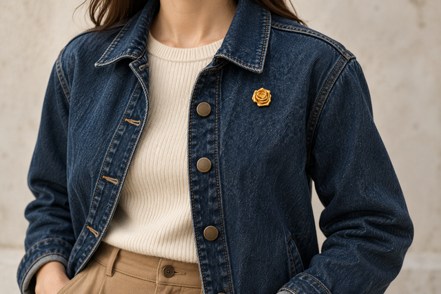 How to Style a Denim Jacket: Five Outfits Finished with a Brooch