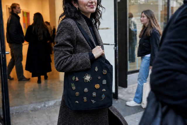 How to Wear Brooches on Bags, Denim and Beyond