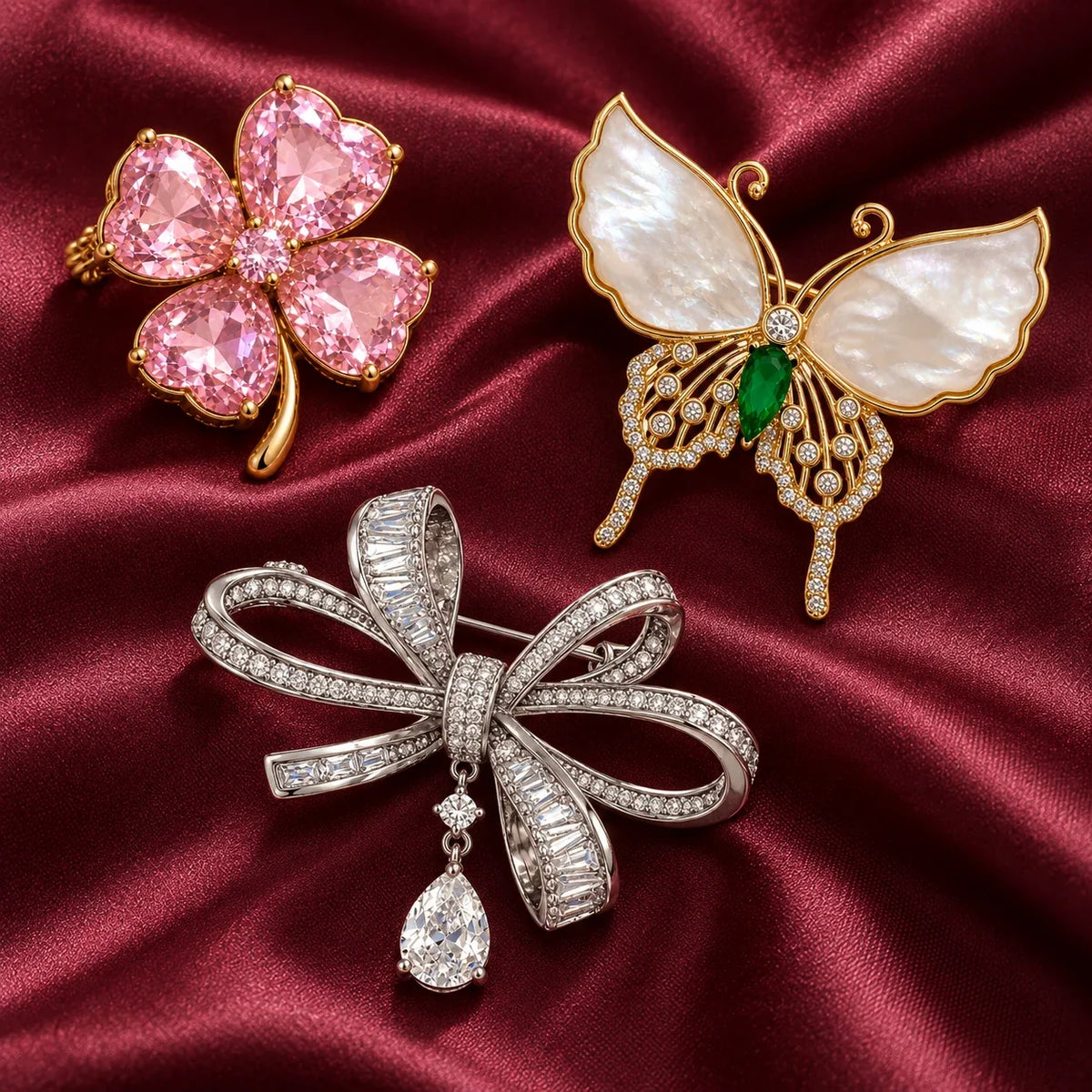TUUGLOW sculptural brooch collection