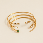 Elara Orbit Crystal Bangle three style main product image