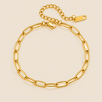 Lyra Paperclip Chain Bracelet front view