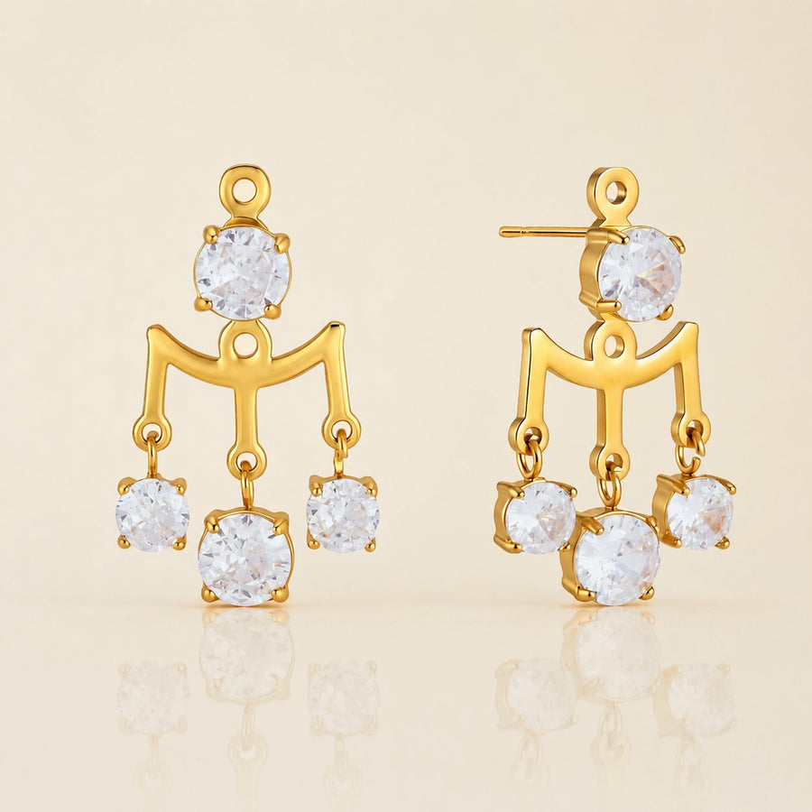 Mira Lantern Zircon Earrings