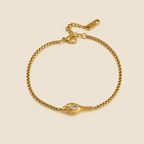 Seren Coil Zircon Bracelet front view