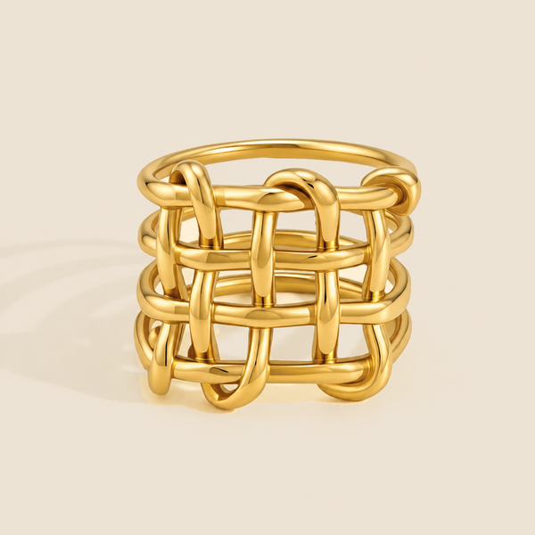 Trellis Light Wide Ring