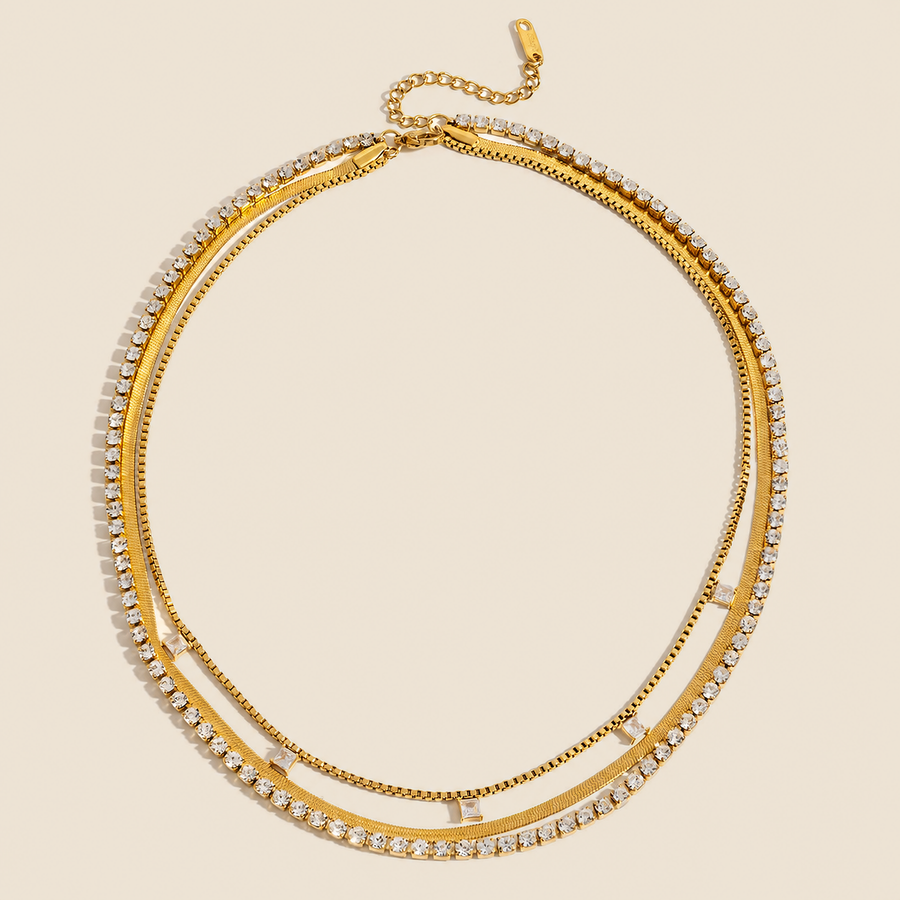 Vesper Line Layered Necklace