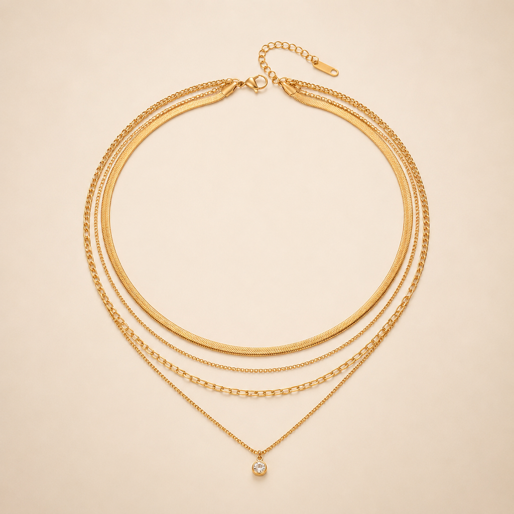 Säde Layered Gold Necklace