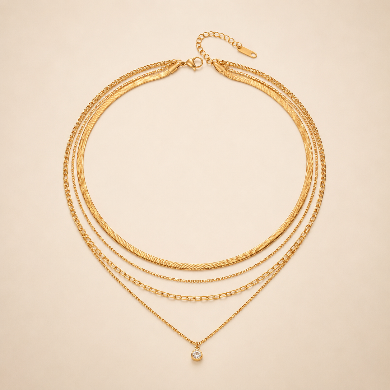 Säde Layered Gold Necklace