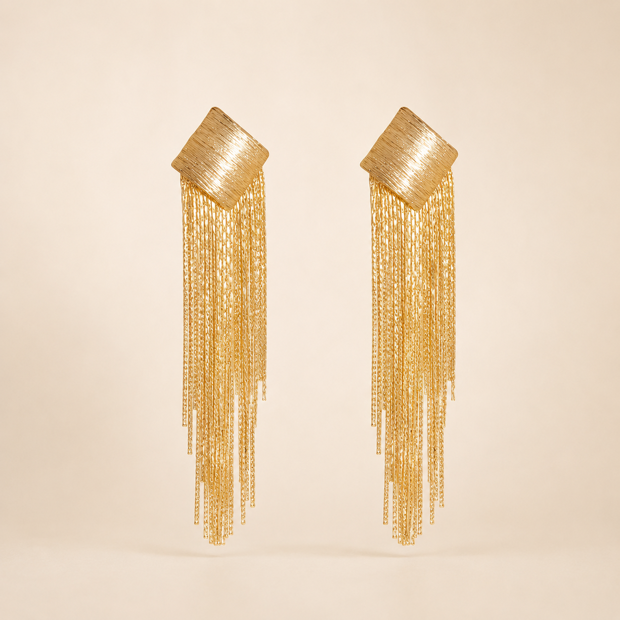Virta Cascade Gold Earrings