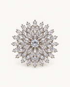 Lumi Layered Zircon Snowflake Brooch