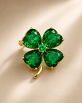 Lykke Four-Leaf Clover Brooch