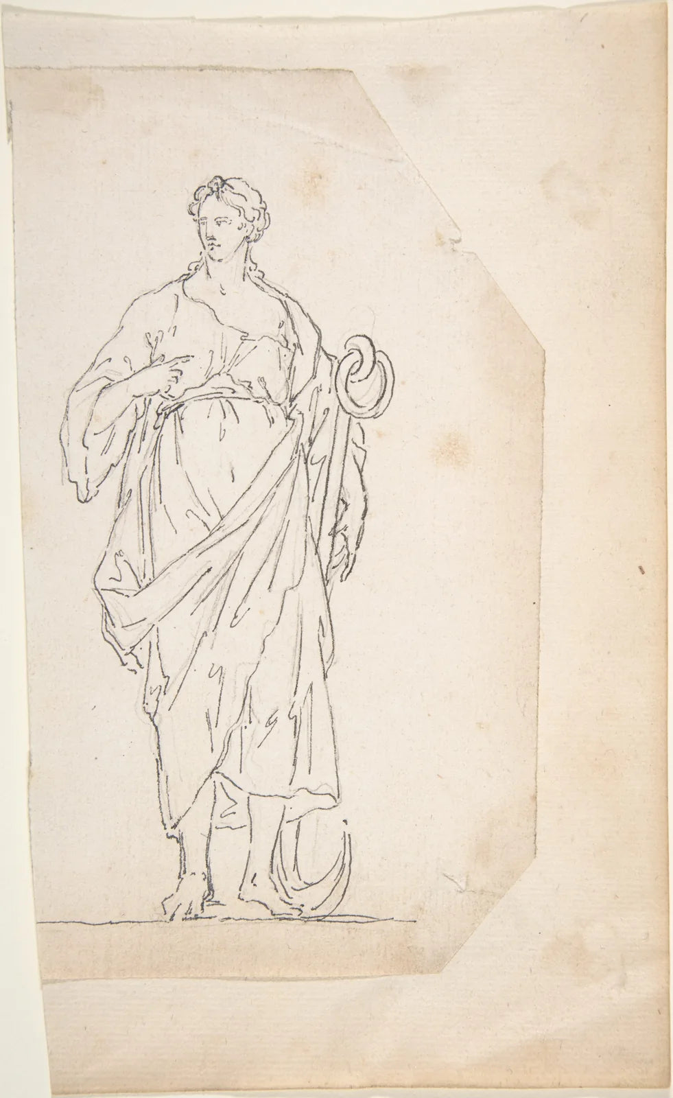An anchor in a historical drawing