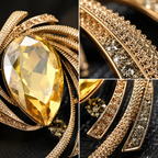 Astra Orbit Crystal Brooch crystal detail