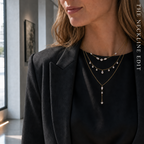 Aurelia Gold Layered Crystal Necklace Set