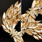 Aurelia Wing Crystal Brooch crystal detail