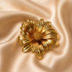 Aurinko Bloom Brooch on satin