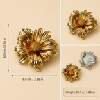Aurinko Bloom Brooch dimensions