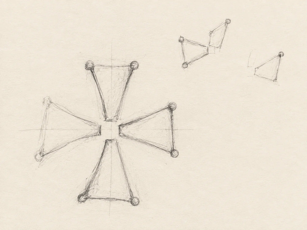 A crossing left unfinished