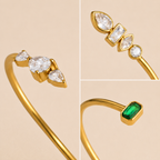 Elara Orbit Crystal Bangle crystal detail study