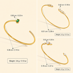 Elara Orbit Crystal Bangle dimensions