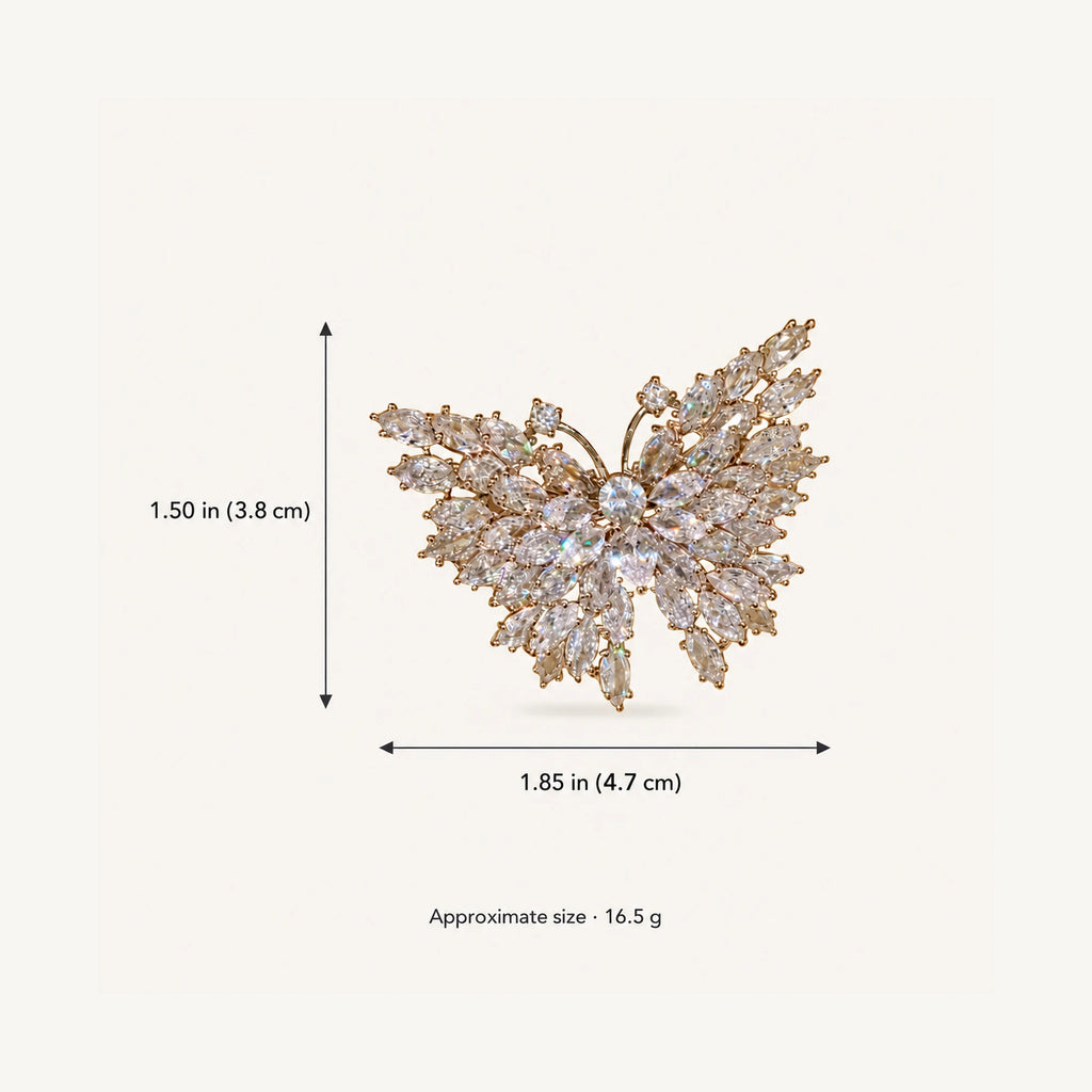 Eveli size guide: approximately 1.85 by 1.50 inches (4.7 by 3.8 cm), 16.5 grams.