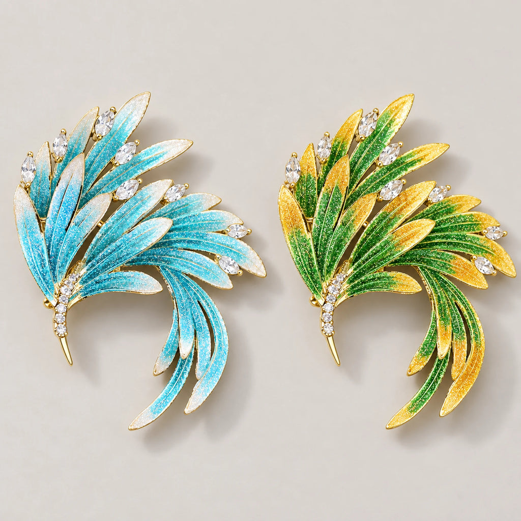 Fenix Sweeping Phoenix Brooch — color comparison