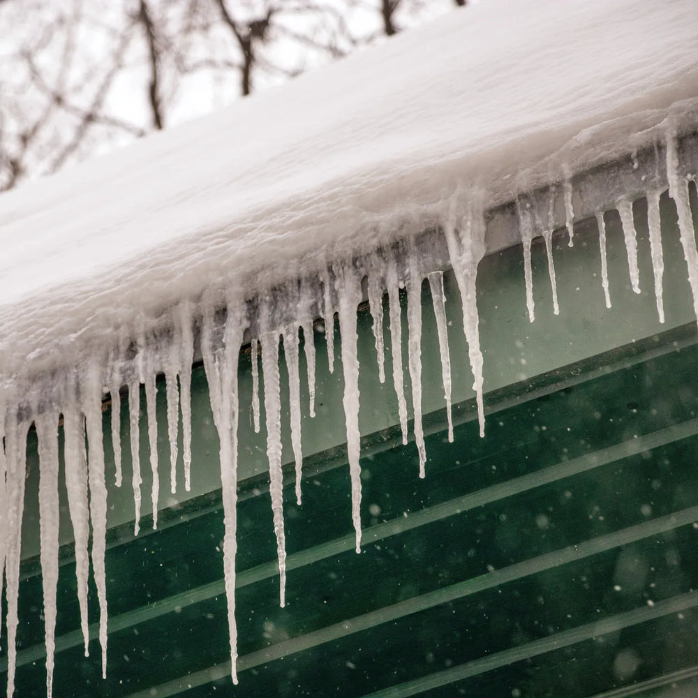 Winter Roof Icicles