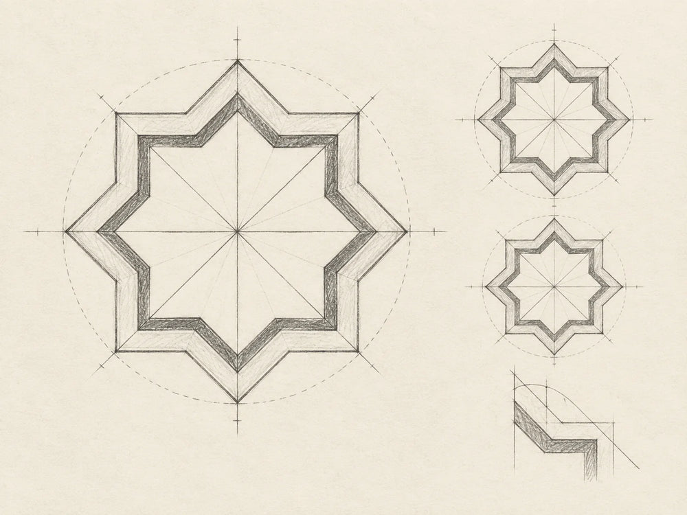 Paired shapes and radial balance
