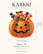 Karkki Candy Pumpkin Brooch size and weight guide