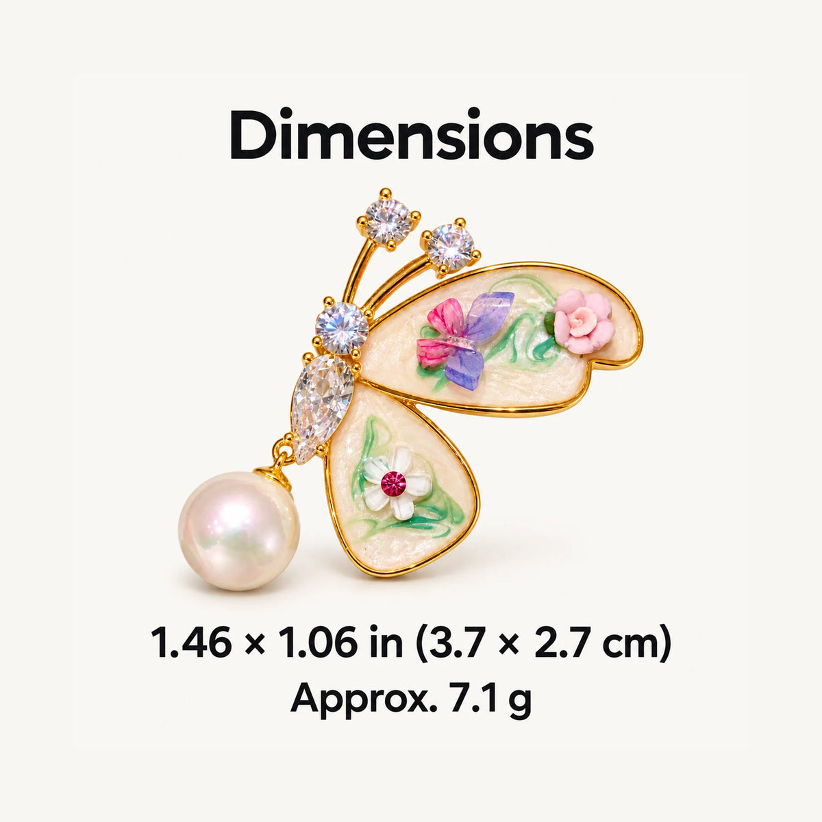 Kielo dimensions: approximately 1.46 by 1.06 inches (3.7 by 2.7 cm), 7.1 grams.