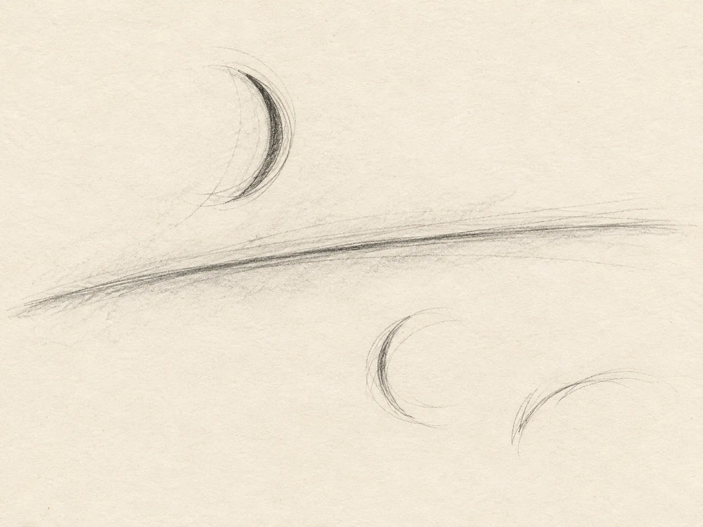 Crescent and sweeping curve
