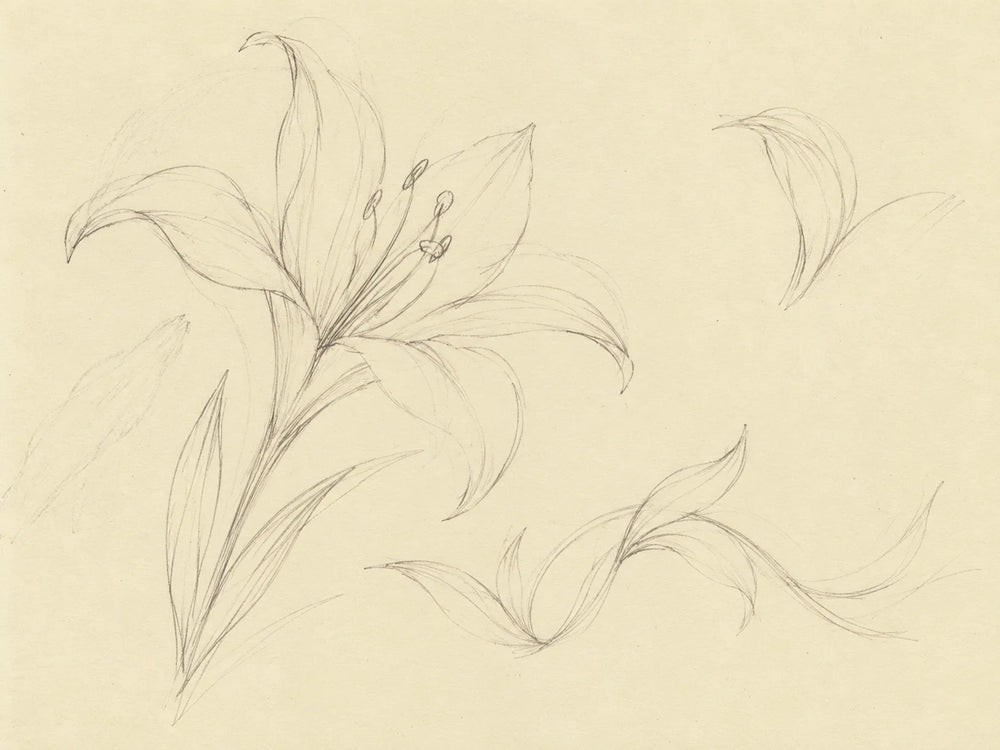 Petals in a loose arc
