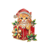 Christmas Kitten brooch