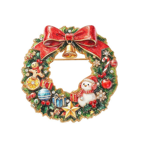 Merry Wreath brooch