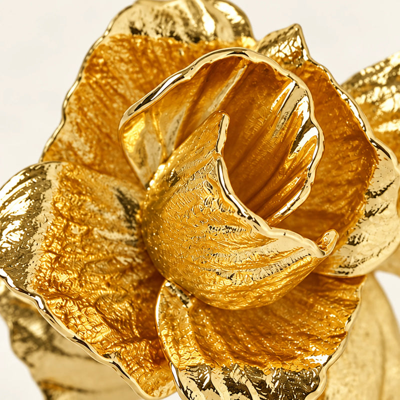 Rosana Sculpted Rose Brooch — product detail study