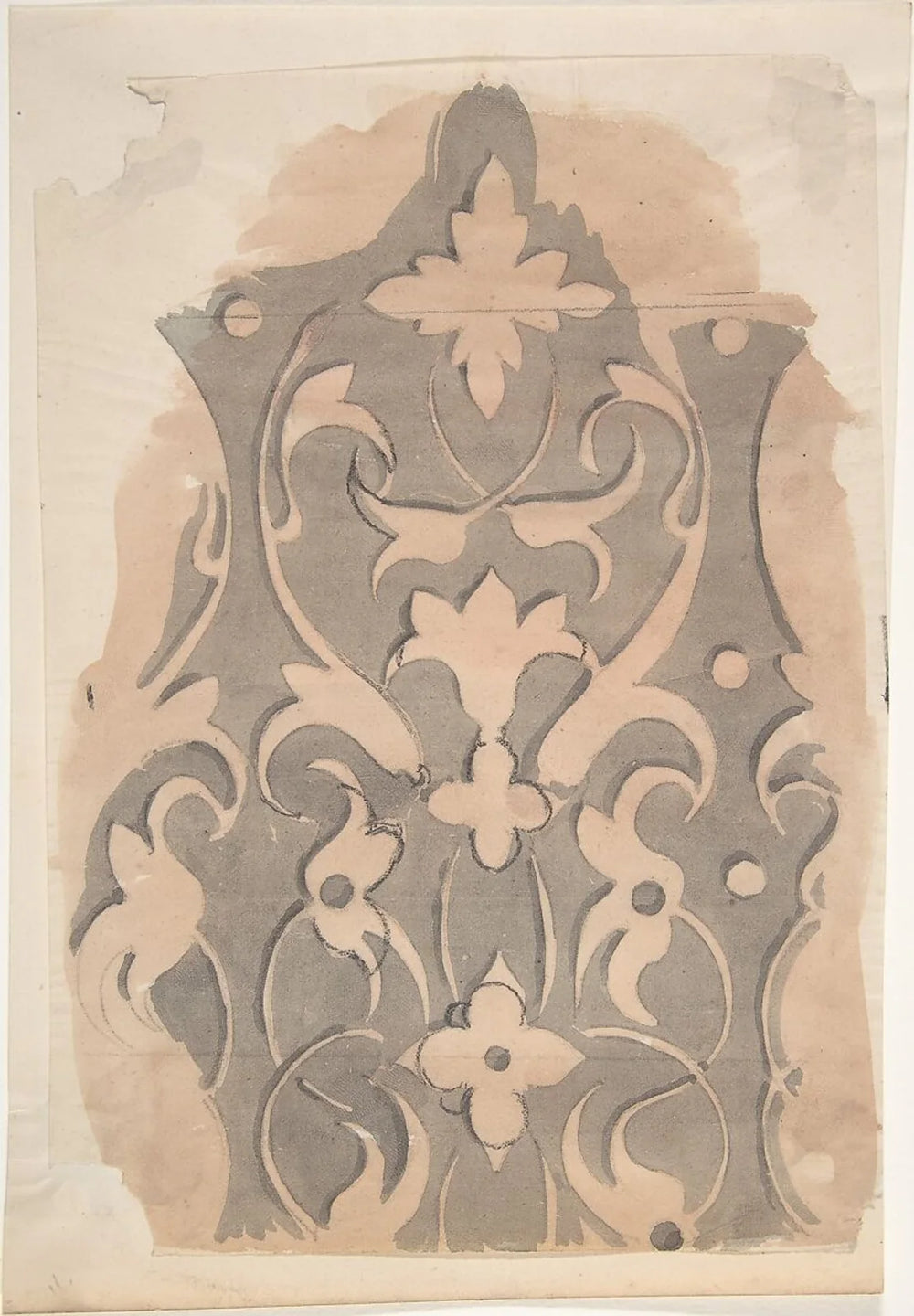 Flower and foliage as pattern