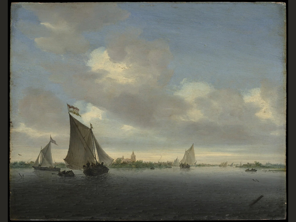 Sails on quiet water