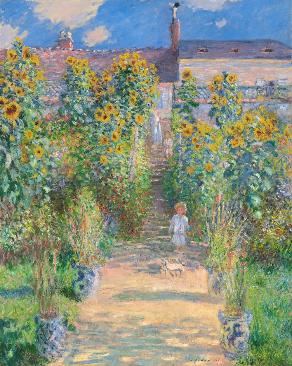 Sunflowers Turning to Light