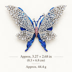 Tilda butterfly brooch overall size: approximately3.27 by2.68 inches,8.3 by6.8 centimetres;44.4 grams.