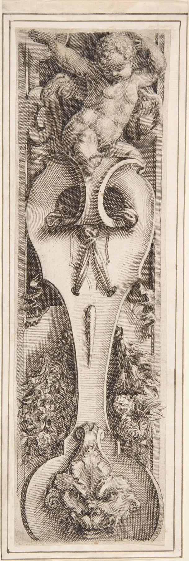 The movement of a scroll