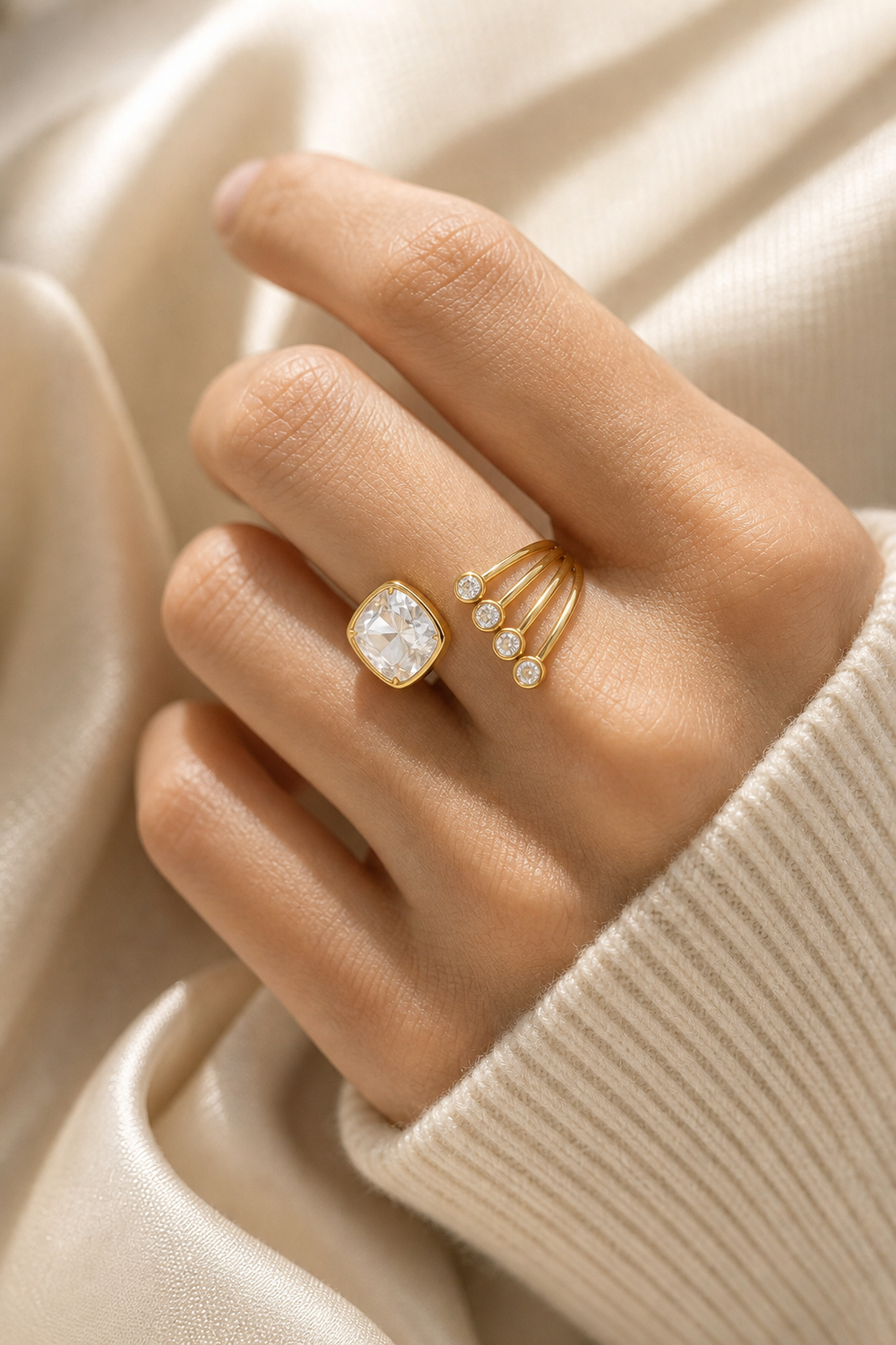 Light around the finger