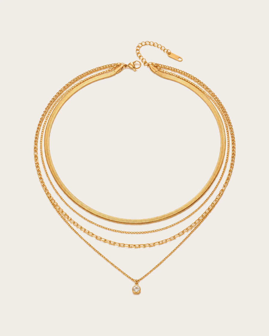 Säde Layered Gold Necklace