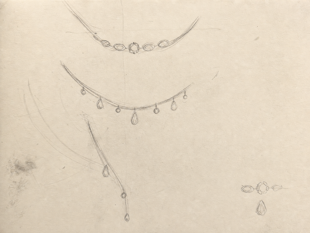 Three falling lines