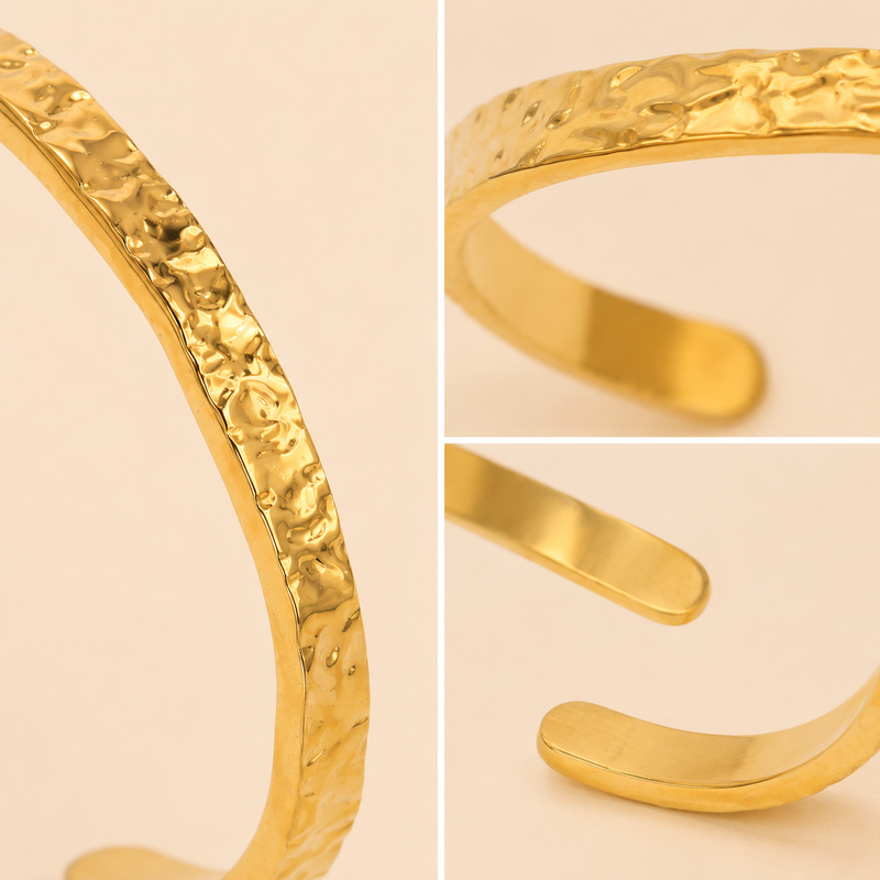 Auren Ridge Cuff Bracelet texture detail