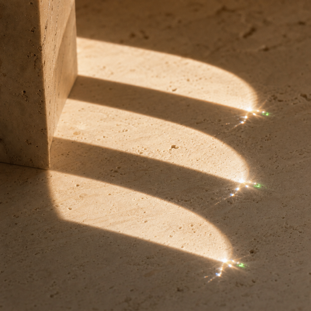 A circular path of light