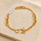Helmi Pearl Heart Bracelet product display