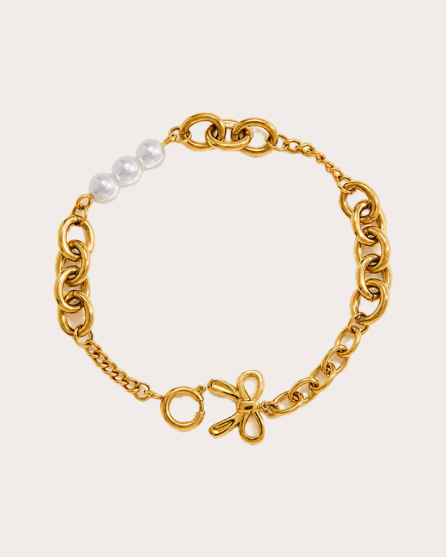 Helmi Pearl Heart Bracelet