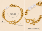 Helmi Pearl Heart Bracelet size reference