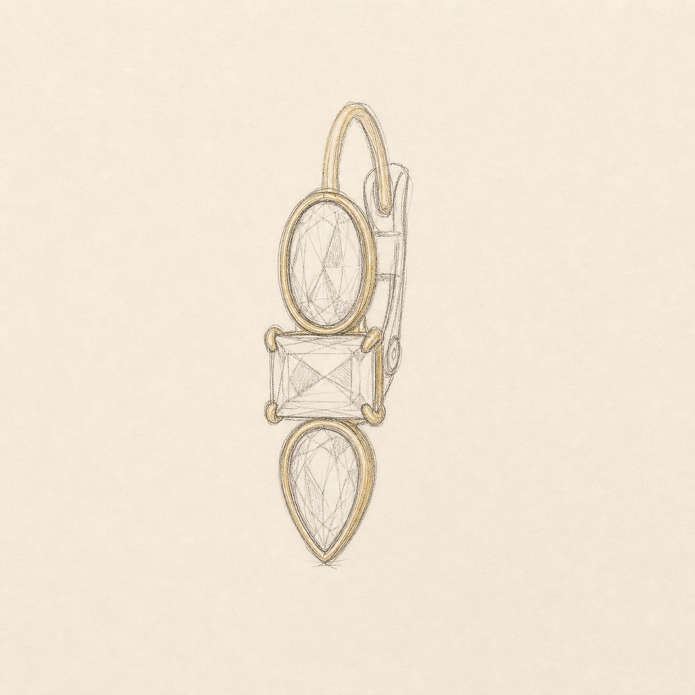 Arc, stone, clasp