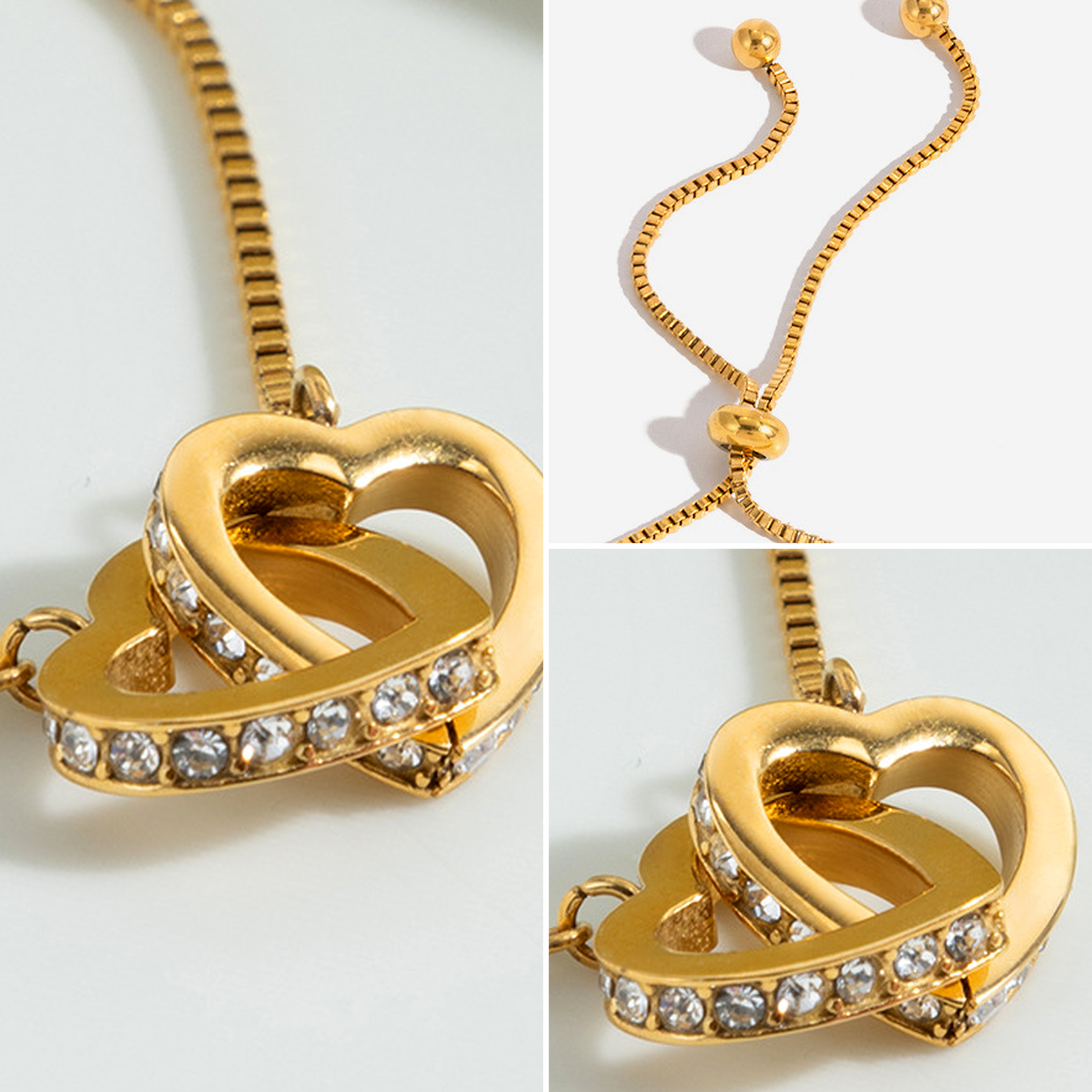 Lovi Heart Knot Bracelet heart knot detail